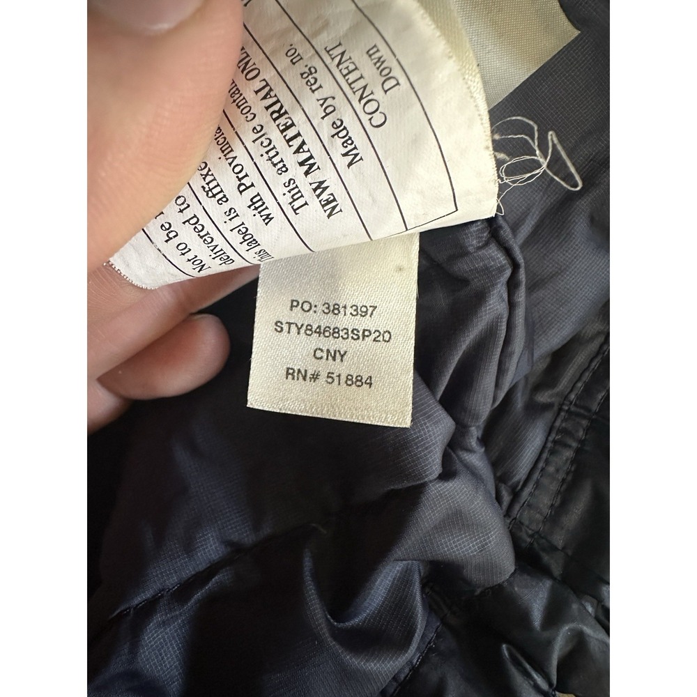 Patagonia Goose Down Puffer Jacket Womens M Full Zip Navy Blue Outdoor Sty84683 - Picture 6 of 9